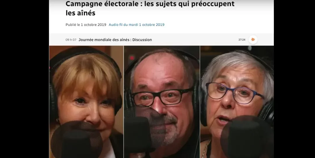 Campagne électorale : les sujets qui préoccupent les aînés